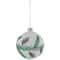 Glittered Glass Ball Christmas Ornaments with Pine Cones - 4" (100mm) - 4ct